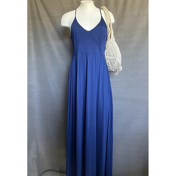 Gap Y2K Maxi Slip Dress Women's Size M Stretch Jersey Soft Beach Vacation NEW - Picture 1 of 12